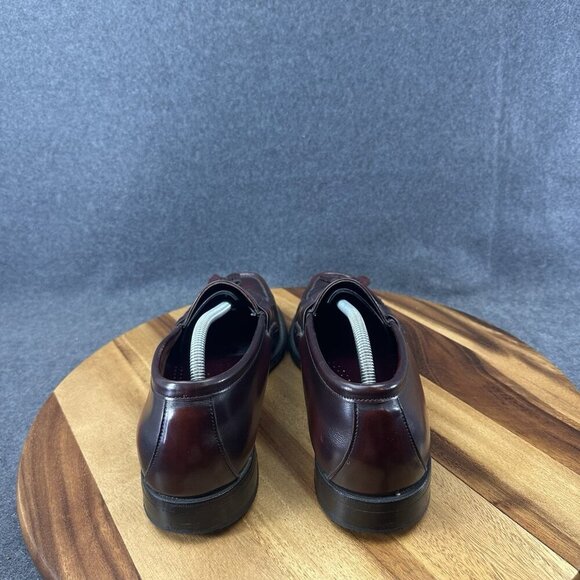 Men WalkOver by Dexter Handsewn Tassel Loafers 12M Brown Leather Slip On Shoes